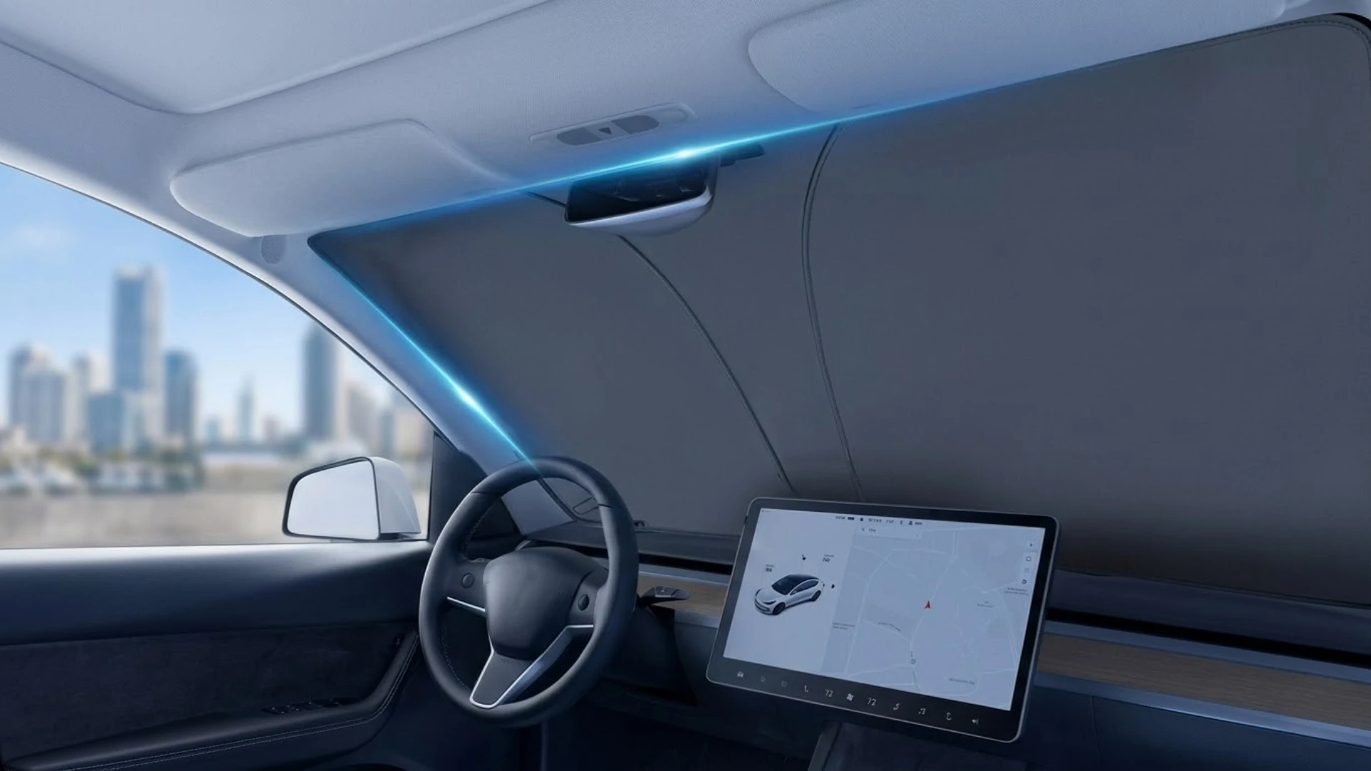 Universal fit sunshade